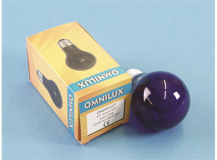 Omnilux UV A19 lamp 75W E-27